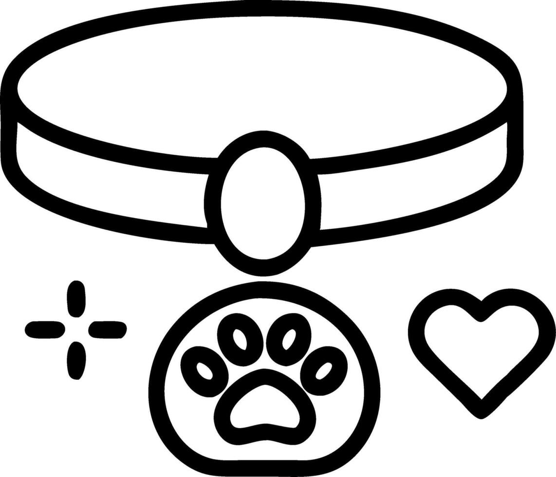 Floating first pet and pet collar vector