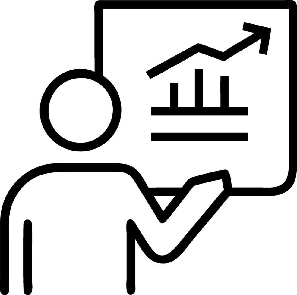 Executive reviewing annual report in office Set 2 vector