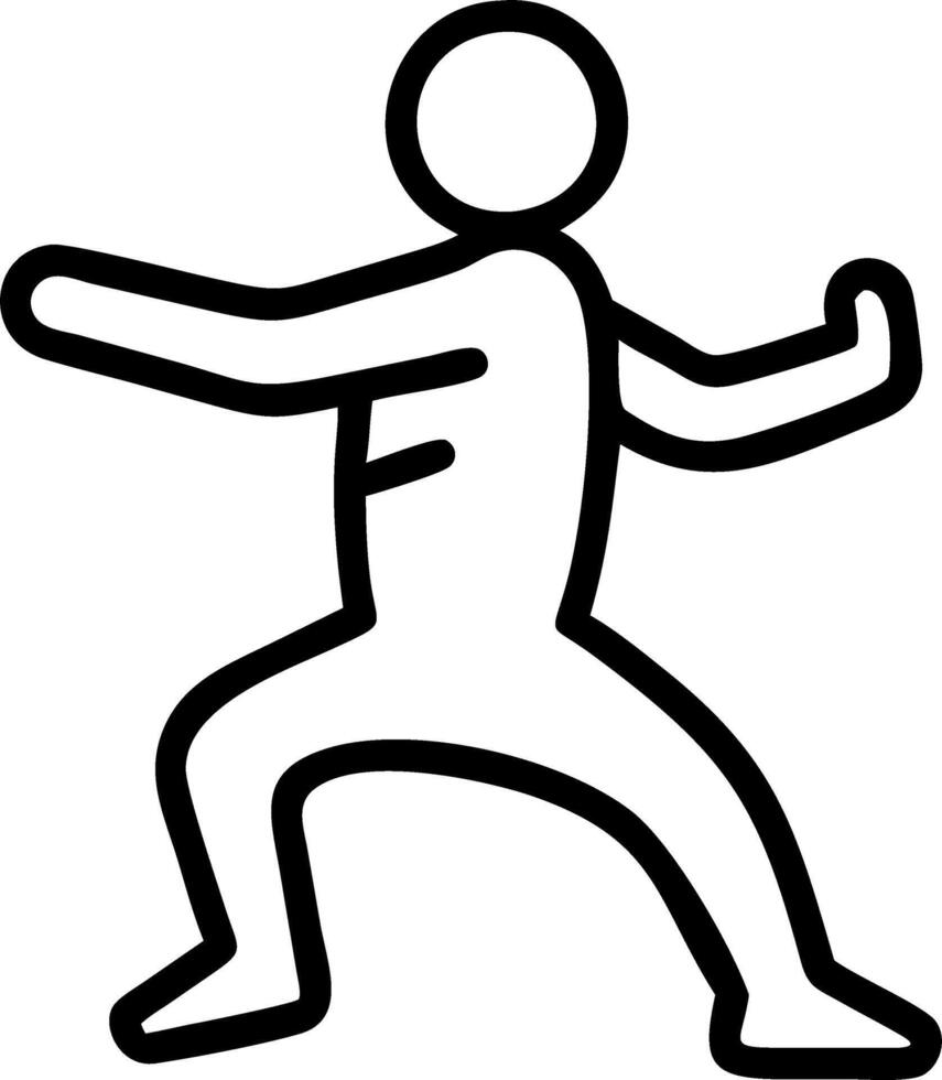 Executive practicing tai chi in office Set 6 vector