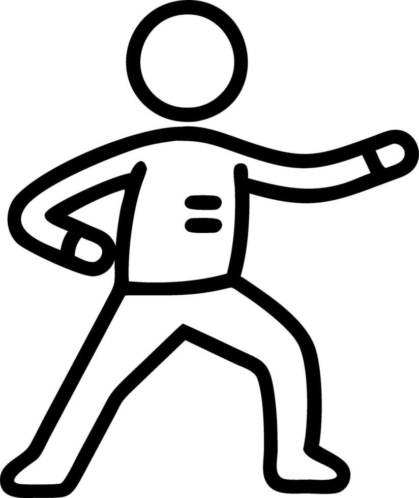 Executive practicing tai chi in office Set 5 vector