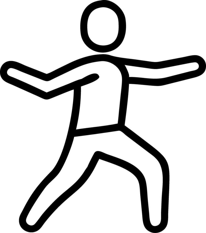 Executive practicing tai chi in office Set 2 vector