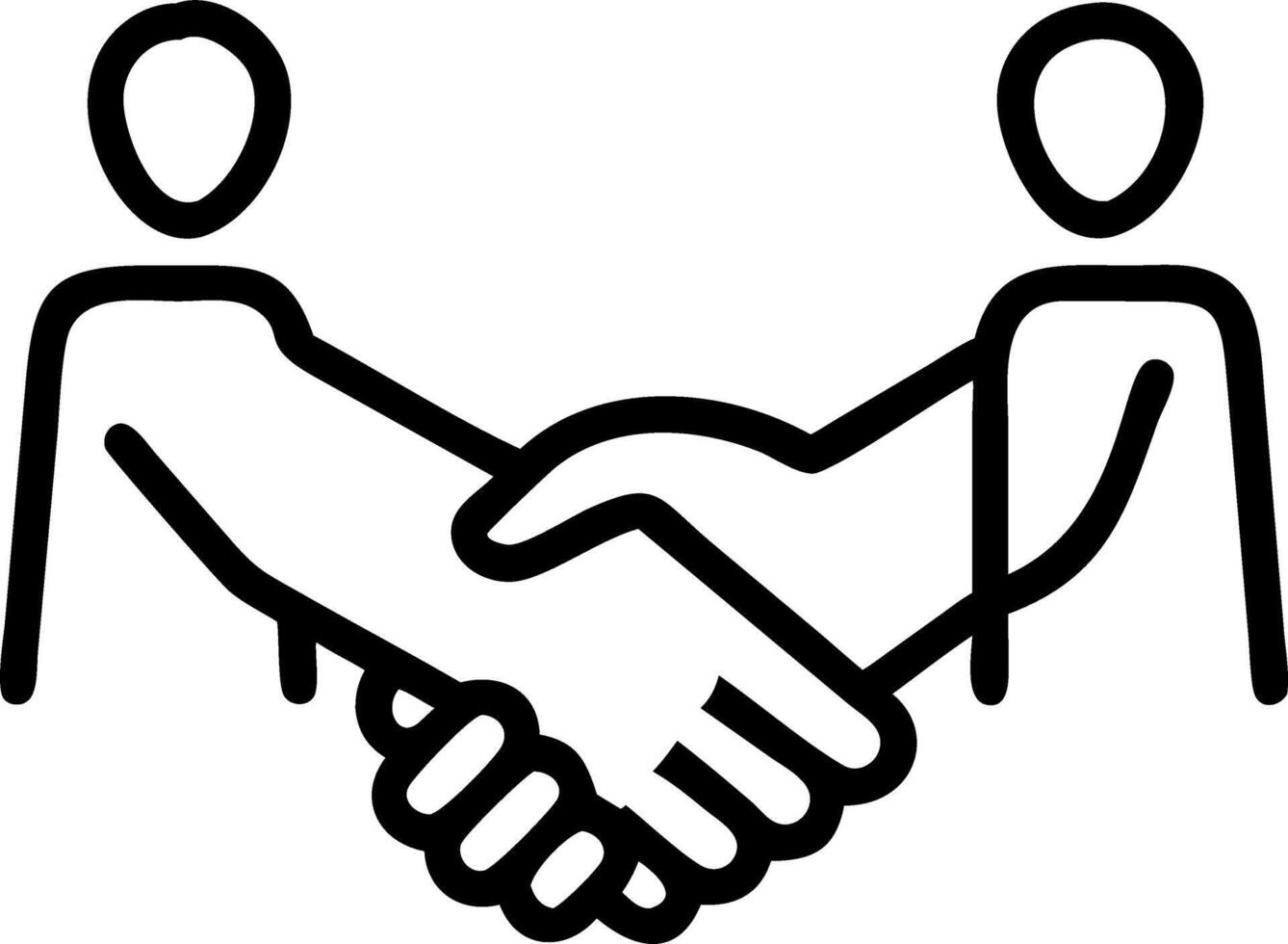 Entrepreneur shaking hands with partner Set 3 vector