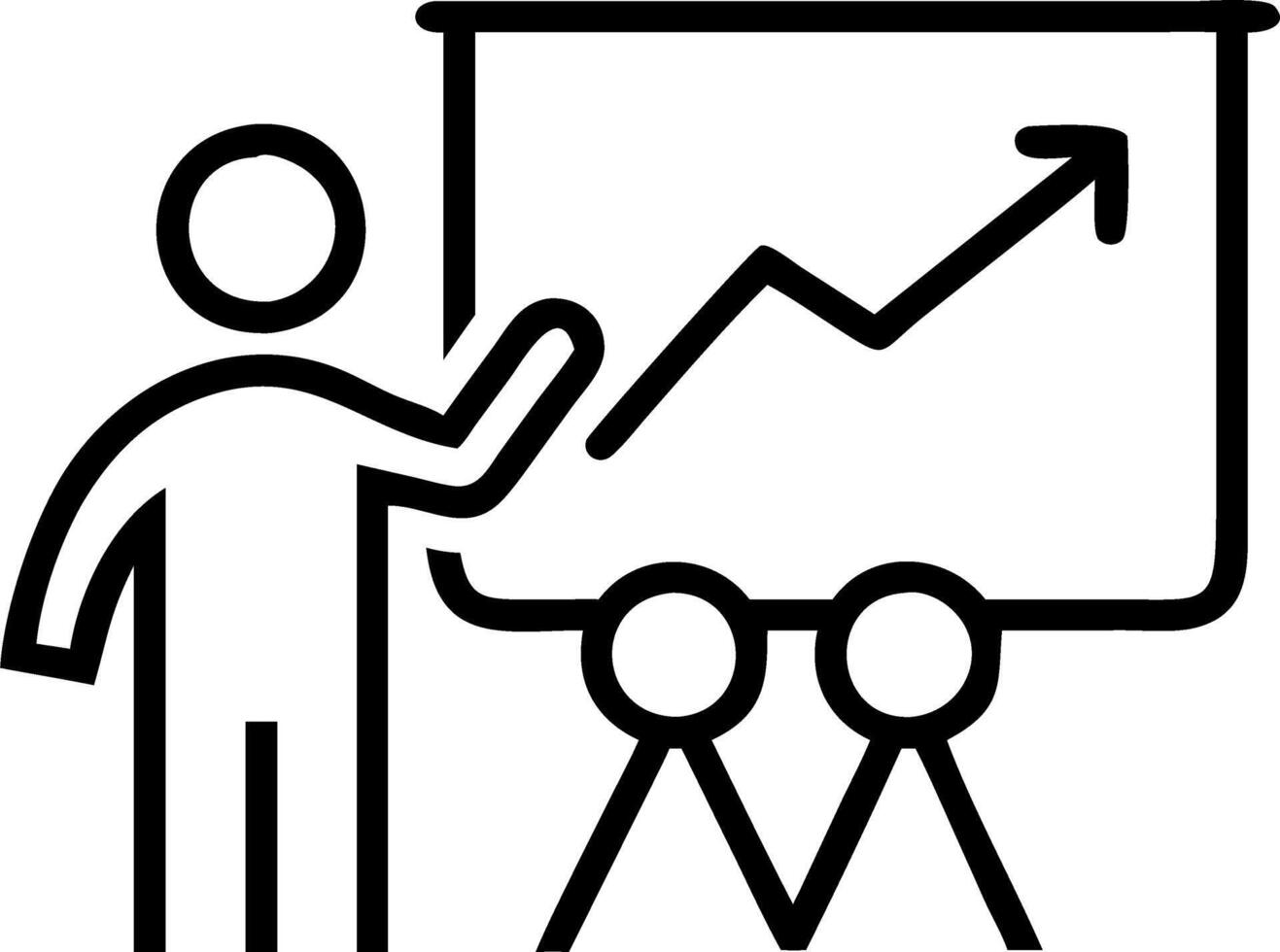Entrepreneur presenting growth strategy to investors Set A5 vector