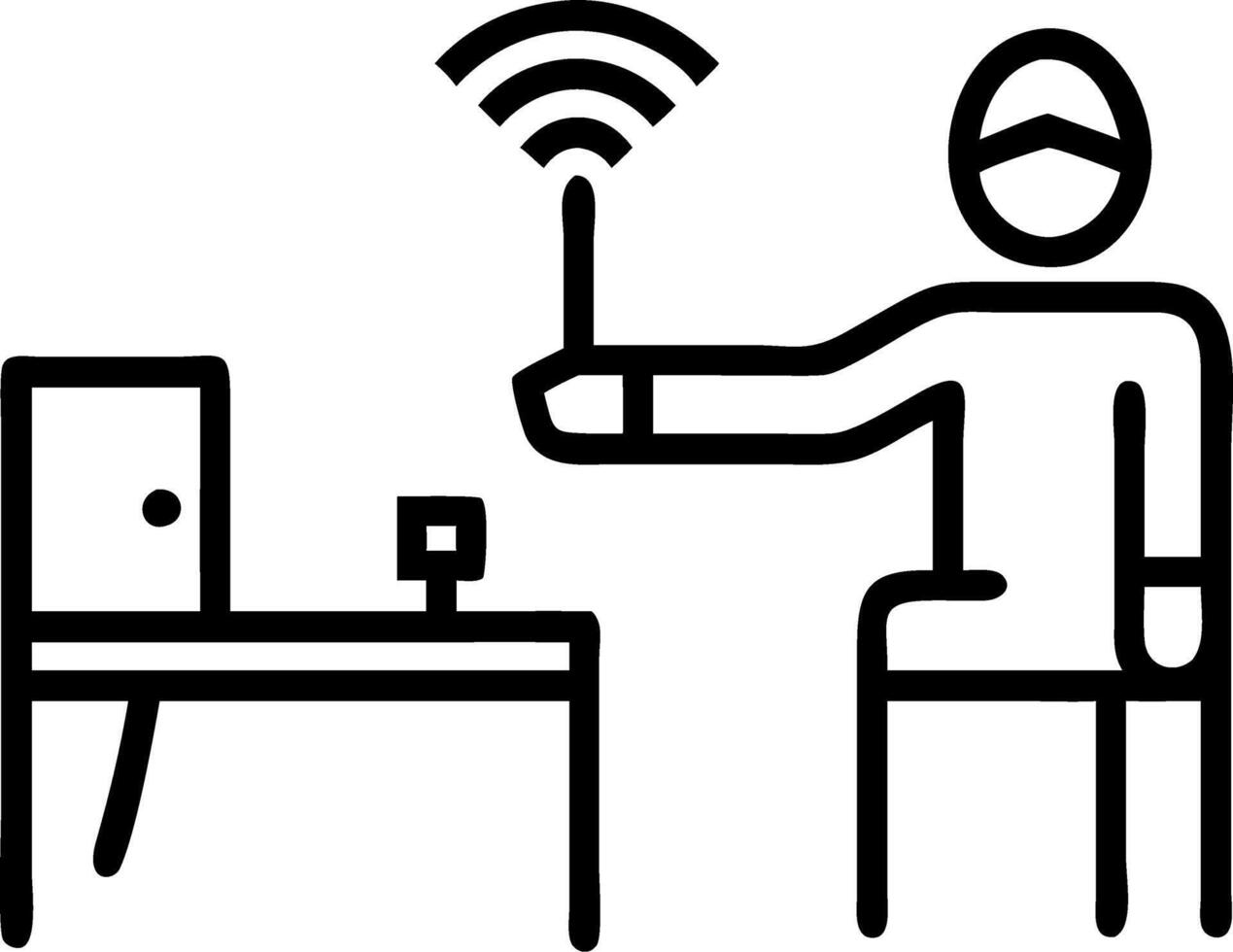 Engineer testing industrial IoT devices Set A vector