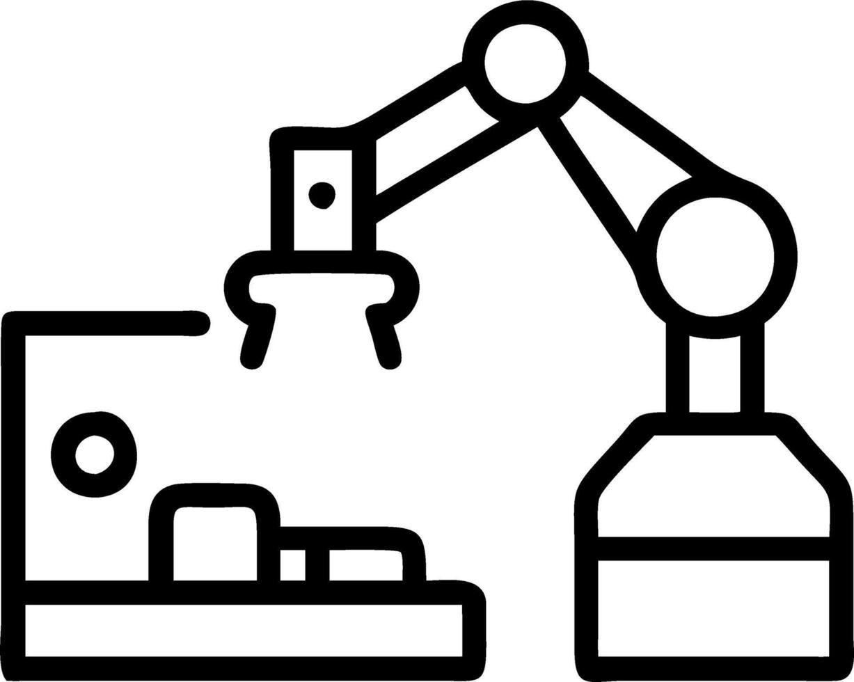 Engineer programming CNC machine in modern manufacturing facility Set A vector