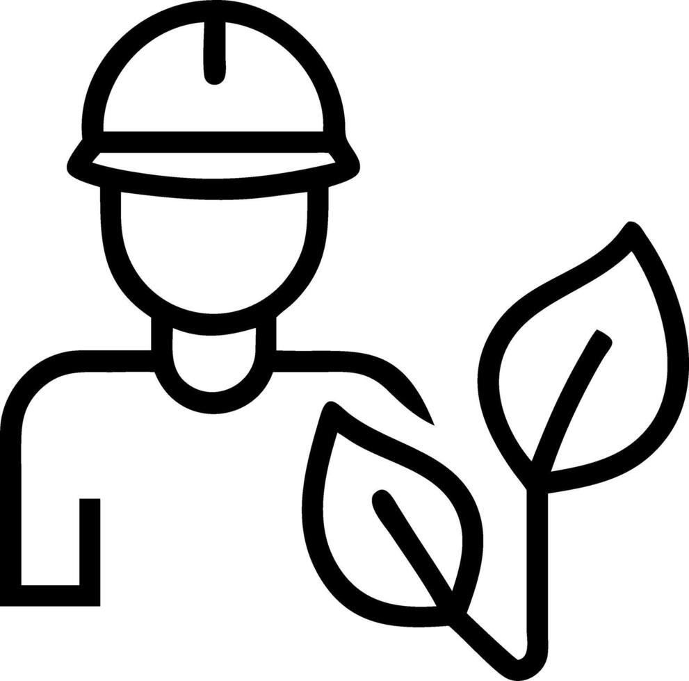 Engineer examining eco friendly materials Set 2 vector