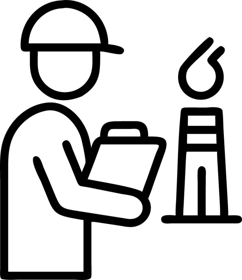 Engineer examining eco friendly materials Set A vector