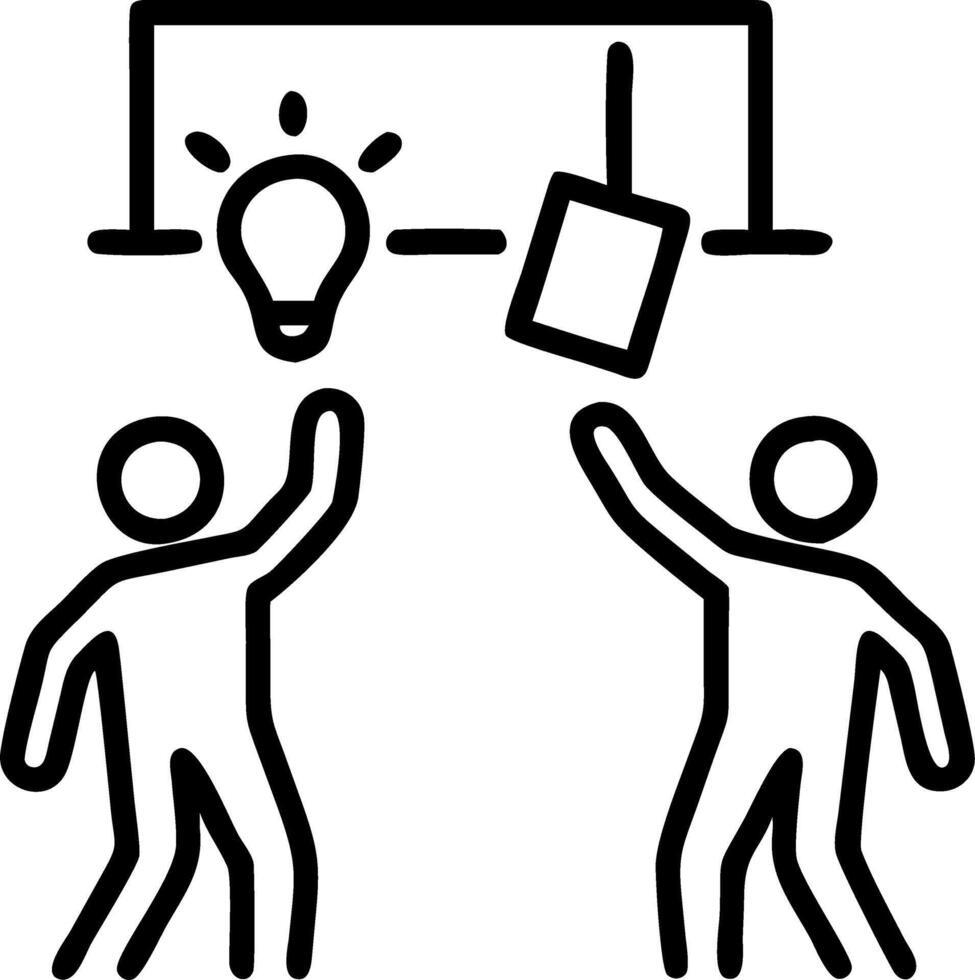 Employees installing energy efficient lighting with copy space Set 3 vector