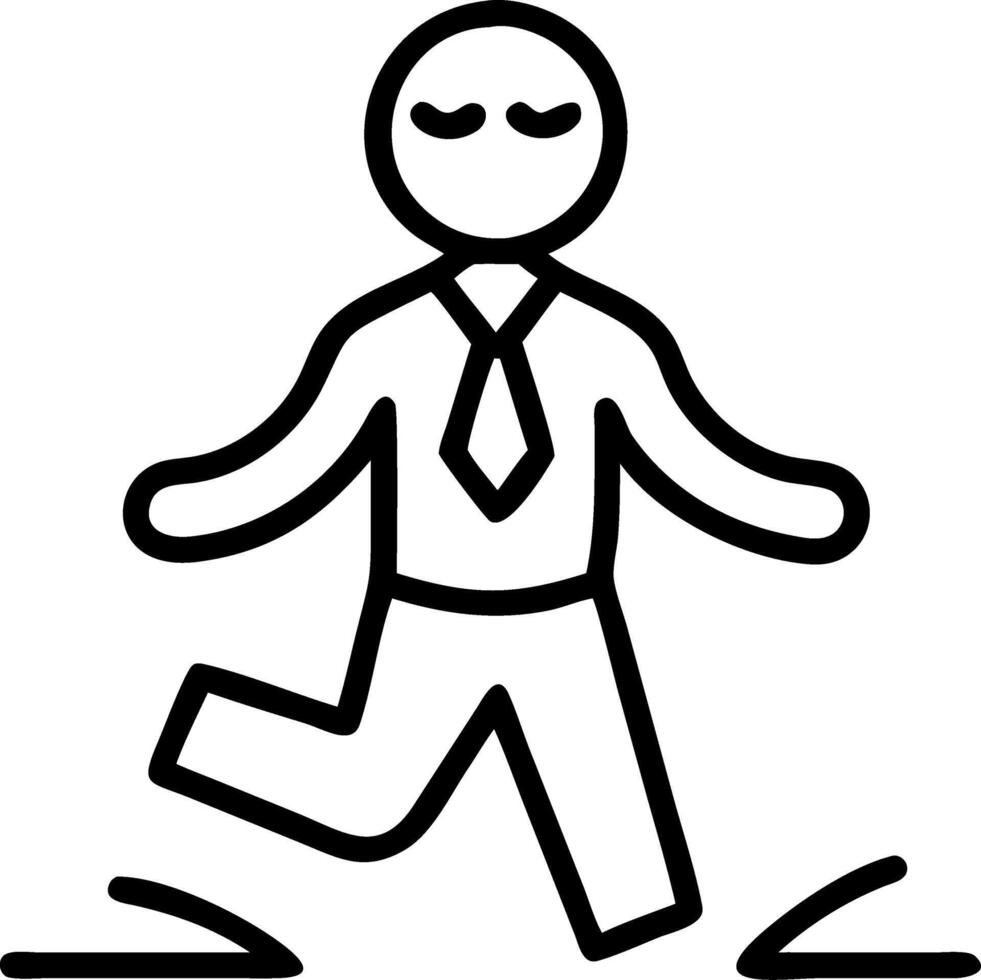 Employee taking a mindful break outdoors Set A2 vector