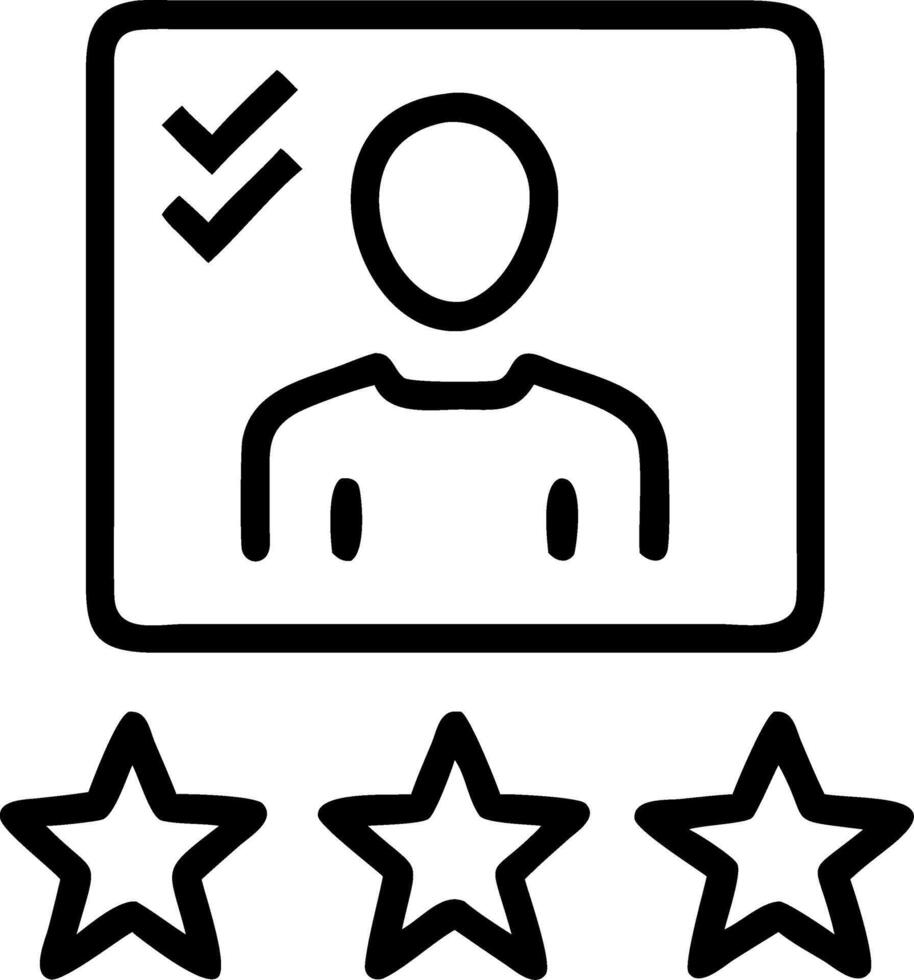 employee evaluation and review and strengths vector