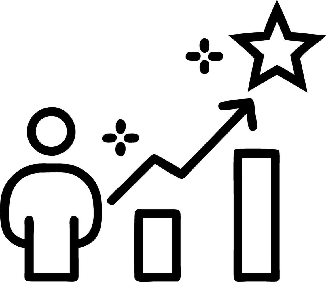 employee evaluation and progress and appraisal vector