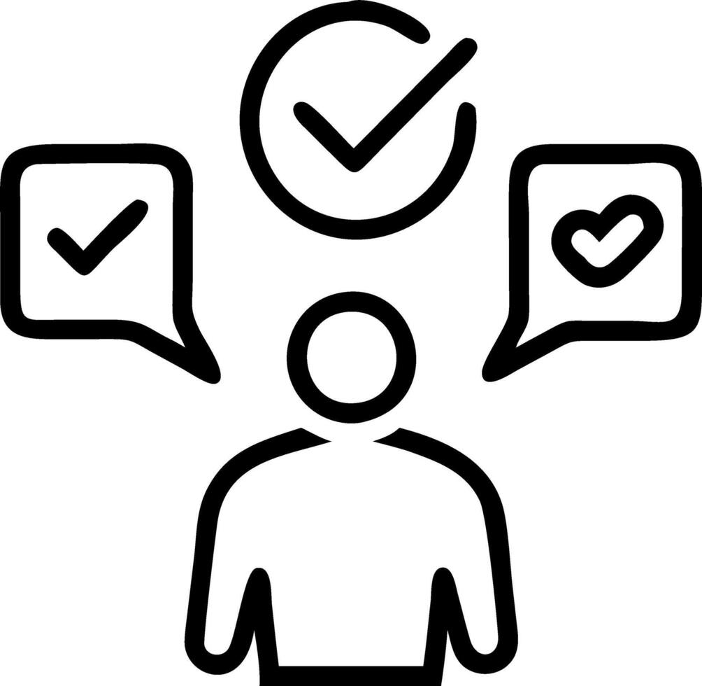 employee evaluation and goals and potential Set 5 vector