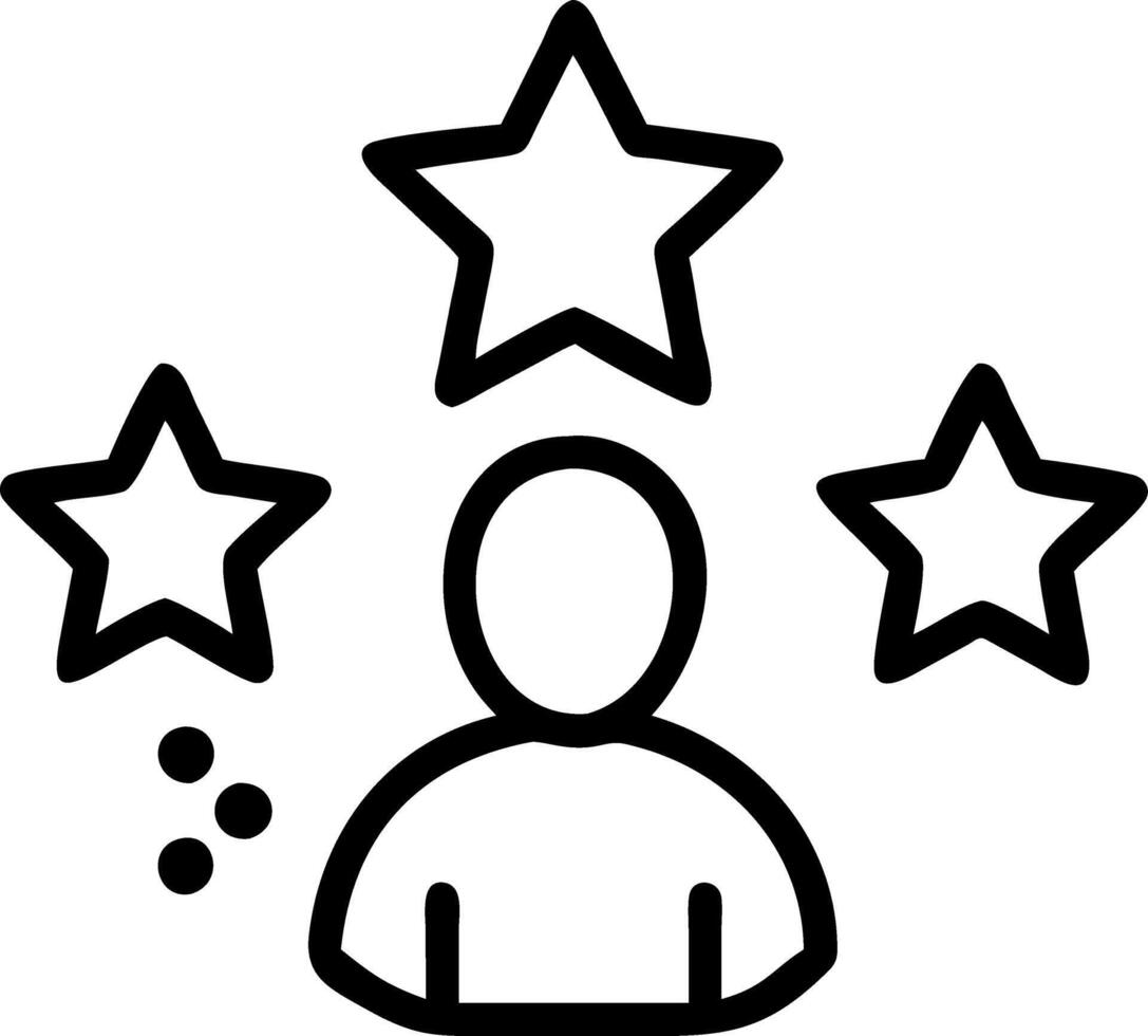 employee evaluation and goals and strengths vector