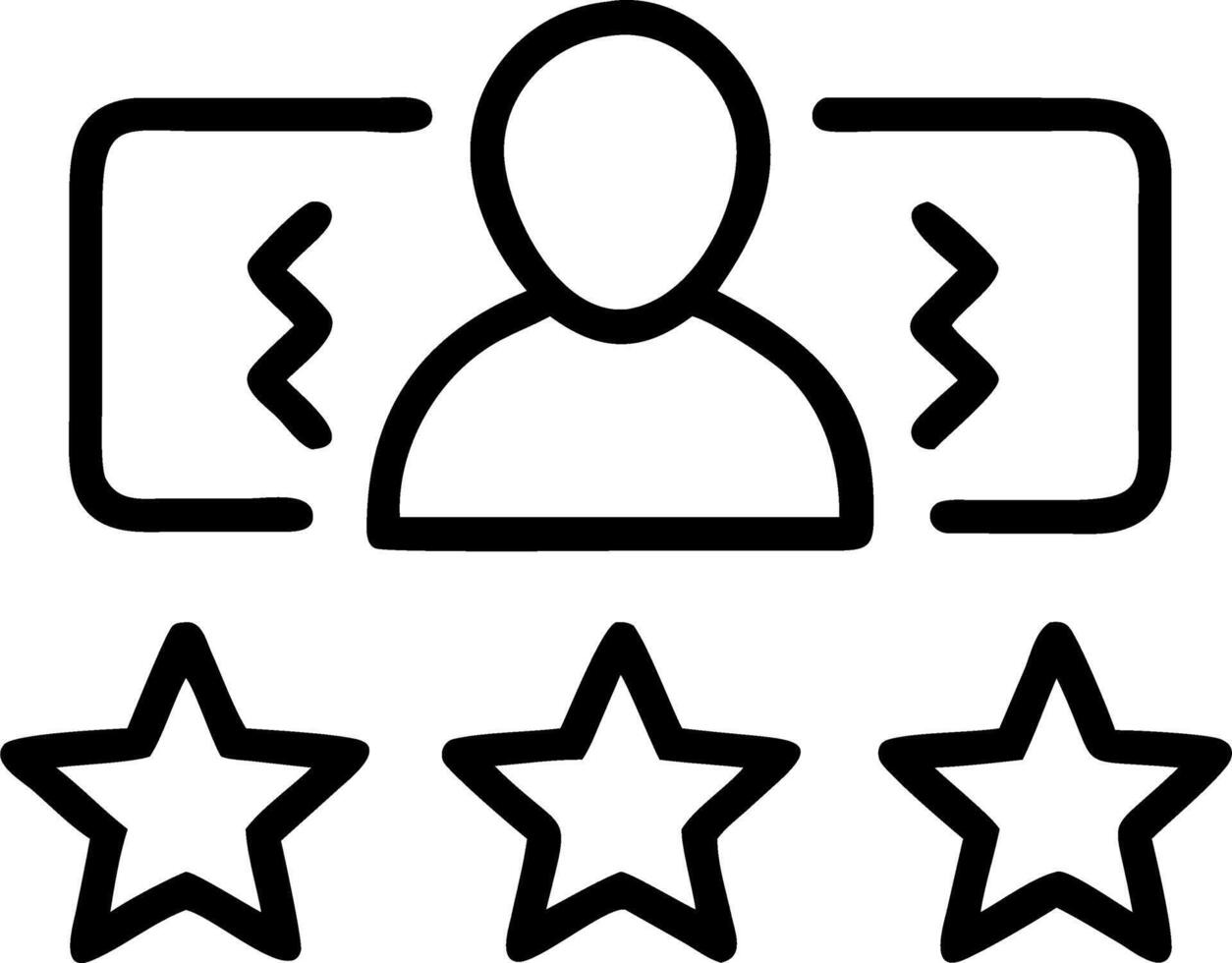 employee evaluation and goals and metrics vector