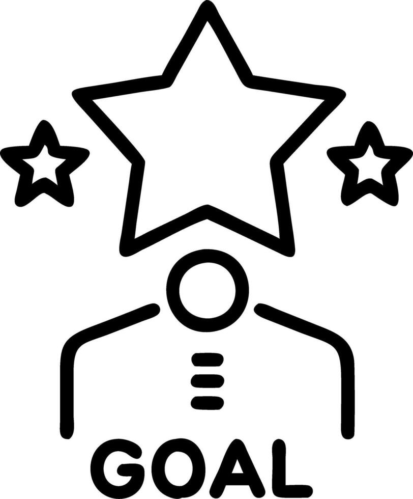 employee evaluation and goals and improvement vector