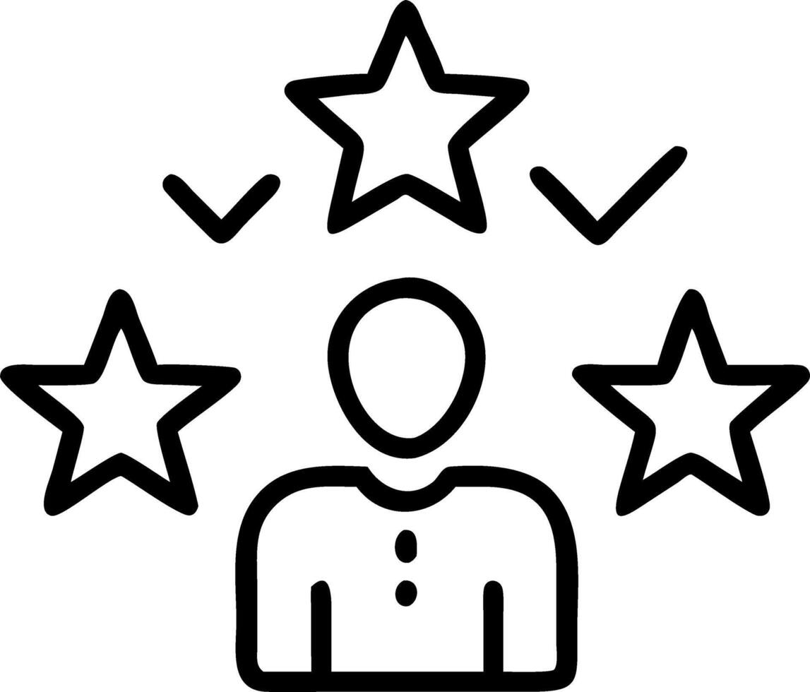 employee evaluation and goals and benchmarking Set 3 vector