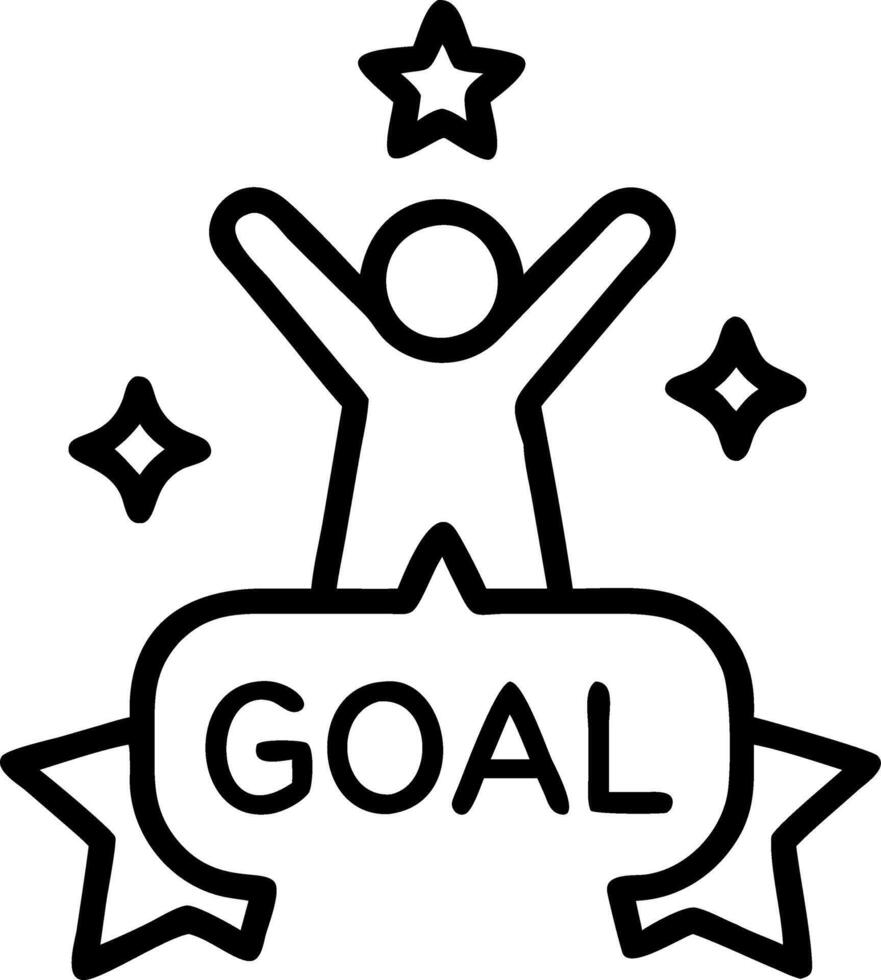 employee evaluation and goals and achievement Set 4 vector