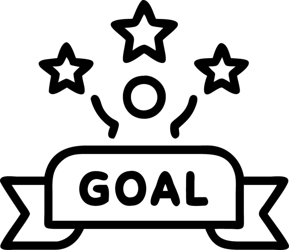employee evaluation and goals and achievement vector