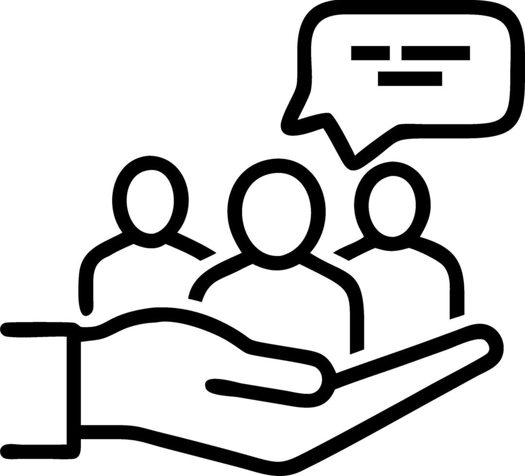 Customer service team providing virtual assistance to reduce paper waste with copy space Set A vector