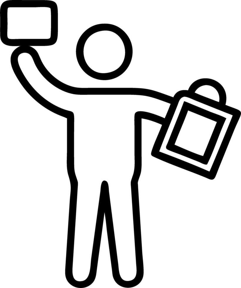 Community leader organizing e waste collection drive Set 2 vector
