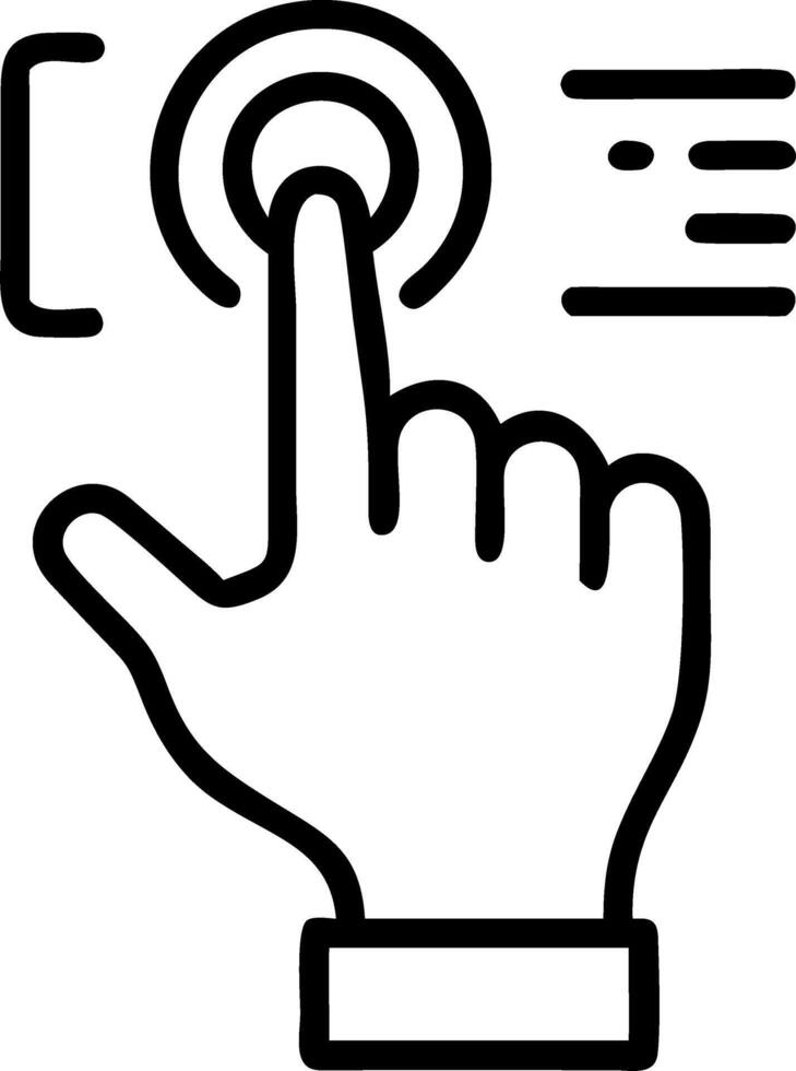 Close up of human hand touching holographic interface with copy space Set A vector