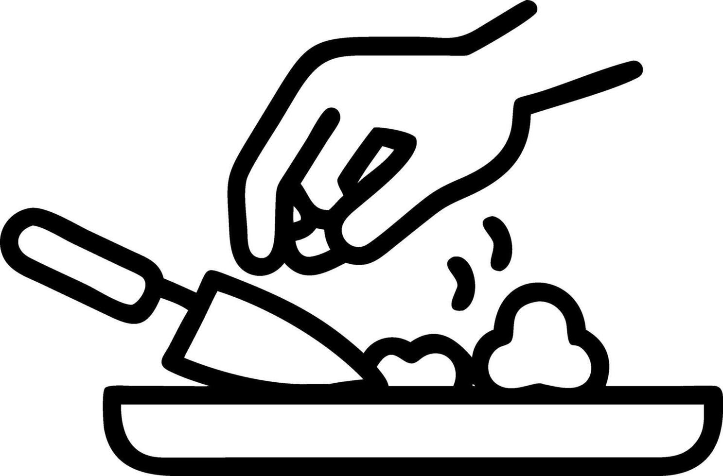 Close up of chefs hands chopping fresh vegetables Set A vector