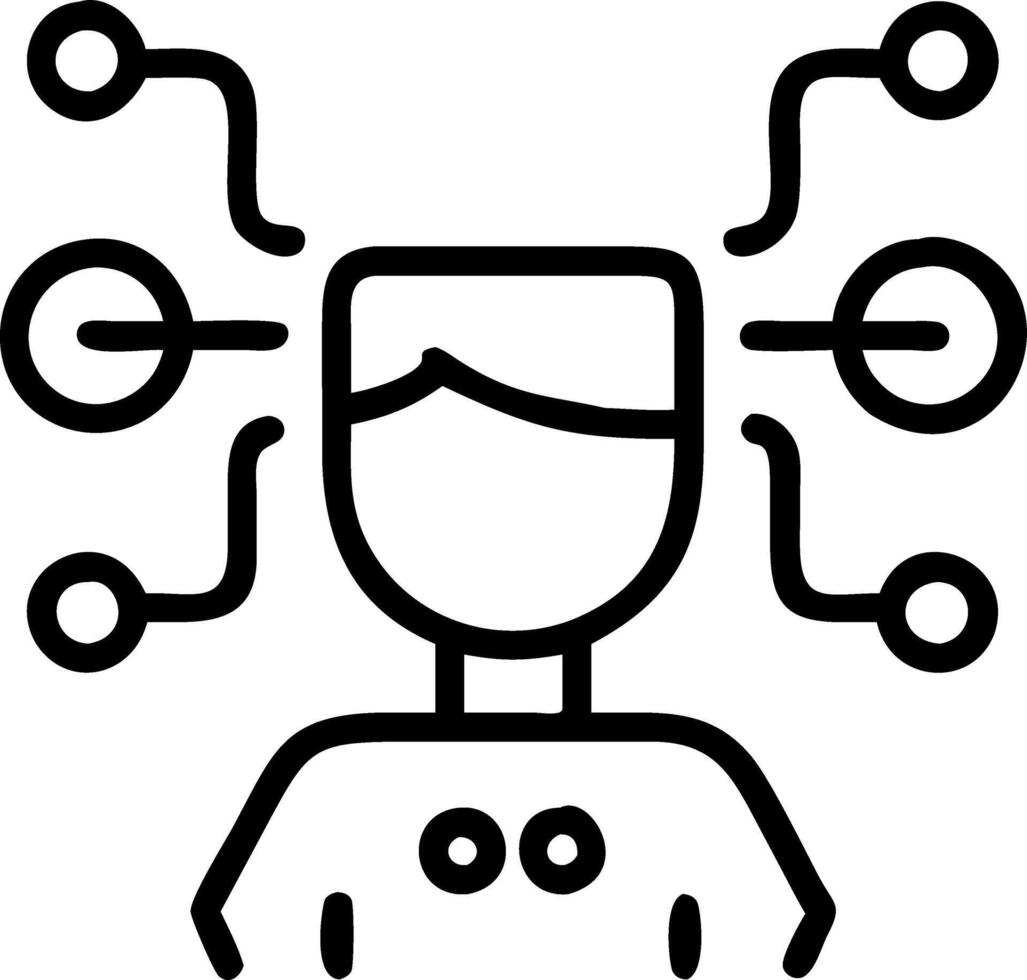 Close up of an IT specialist integrating customer data systems vector