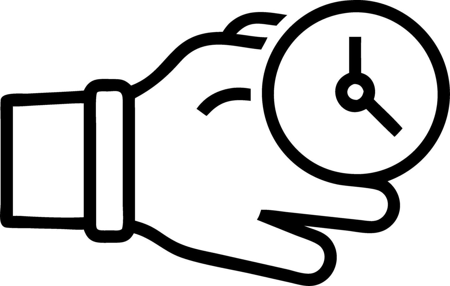 Close up of a professionals hand adjusting a wristwatch Set 2 vector