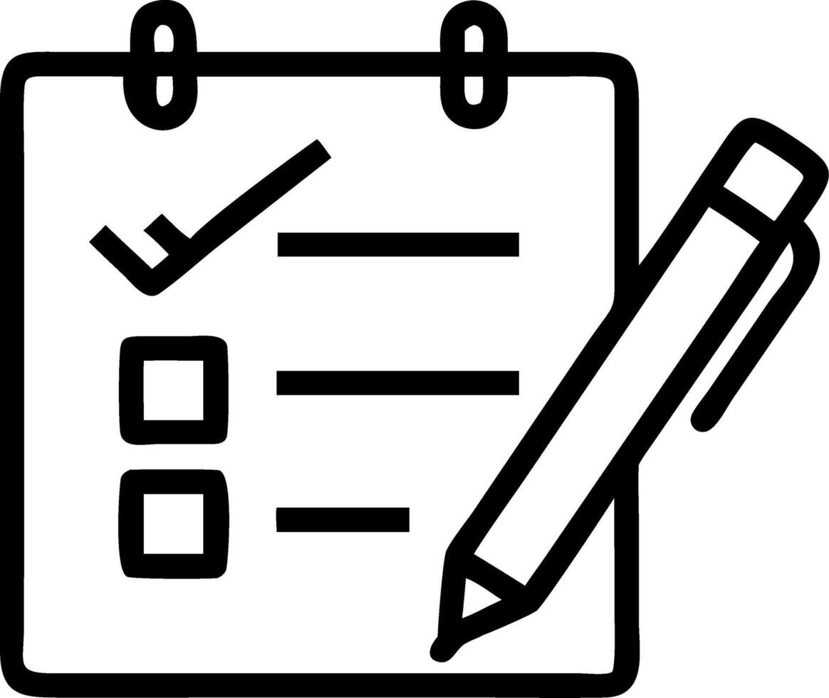 Close up of a planner with a pen and sticky notes Set 2 vector