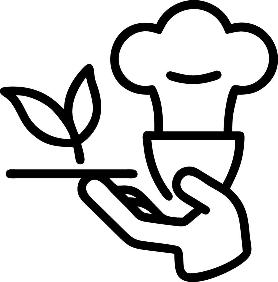 Chef preparing a plant based meal Set 2 vector