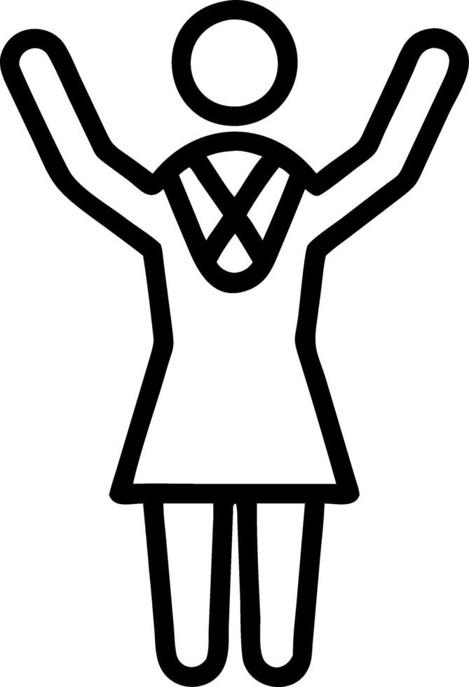 Businesswoman celebrating success with raised arms Set 6 vector