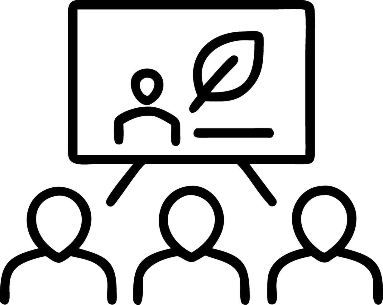 Business workshop on sustainability with copy space Set A vector