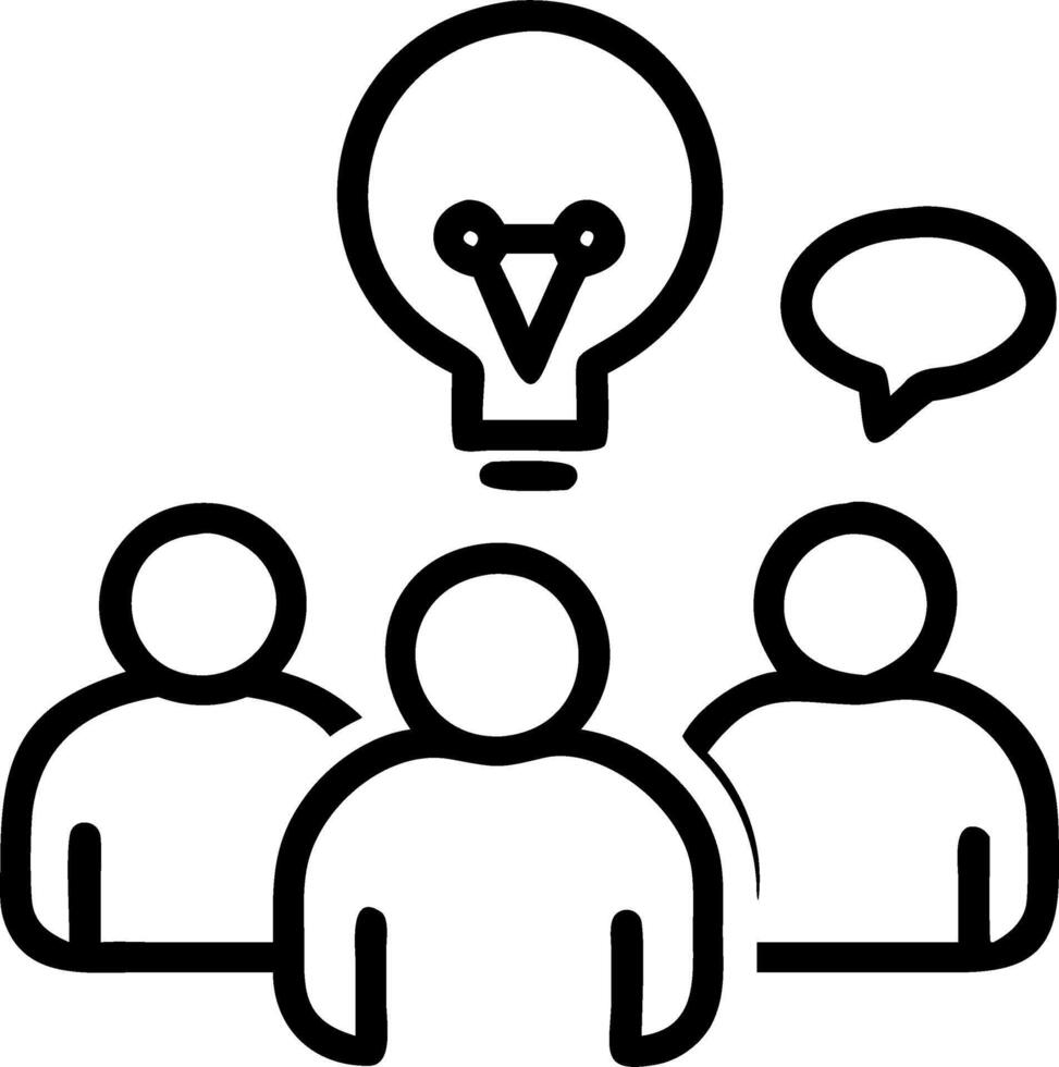 Business team collaborating in a modern office vector