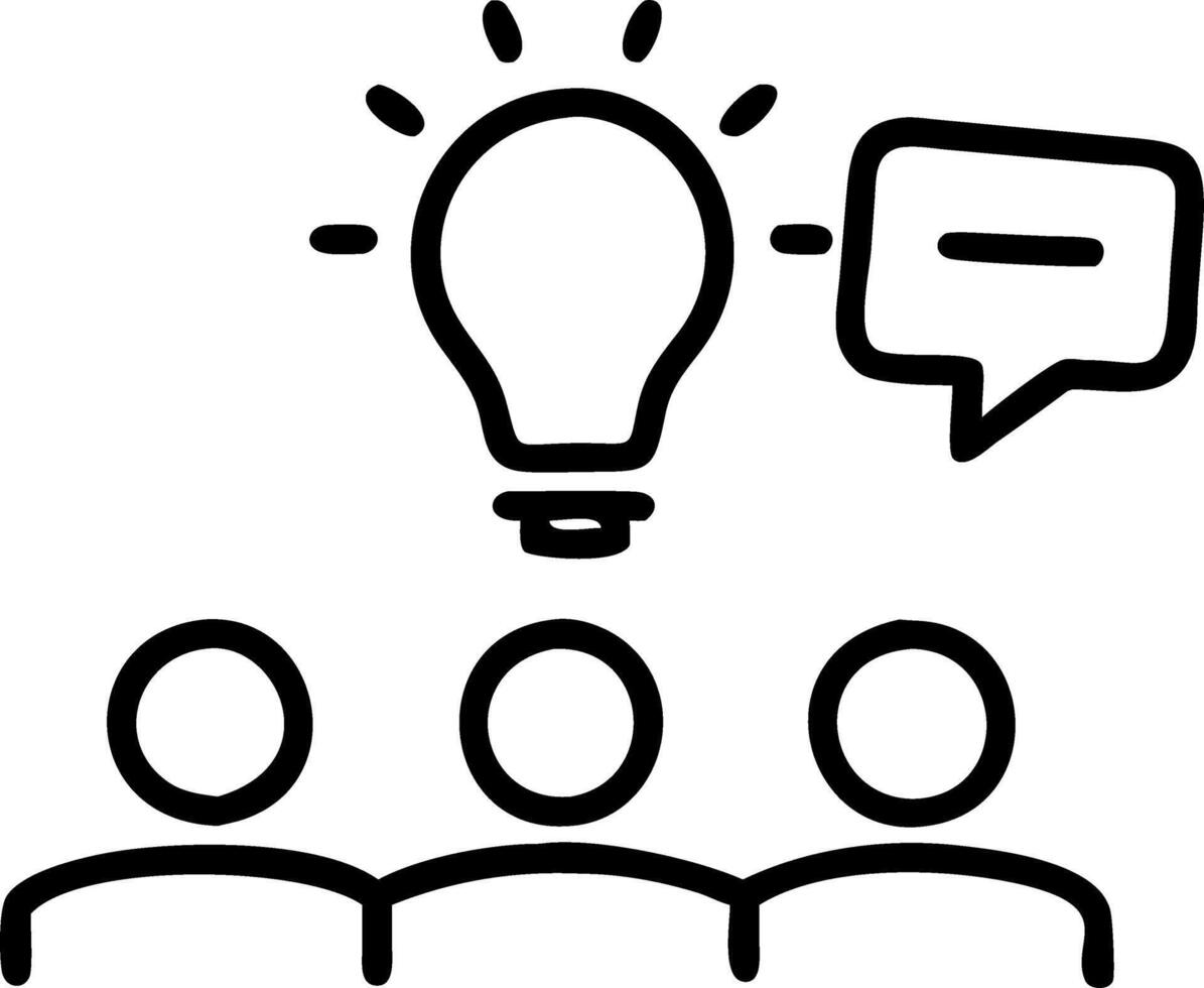 Business team brainstorming innovative solutions in a modern office Set 3 vector