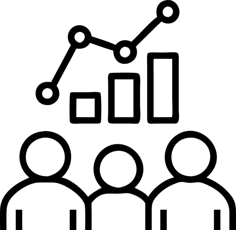 Business professionals collaborating on financial analytics soft abstract background copy space below vector