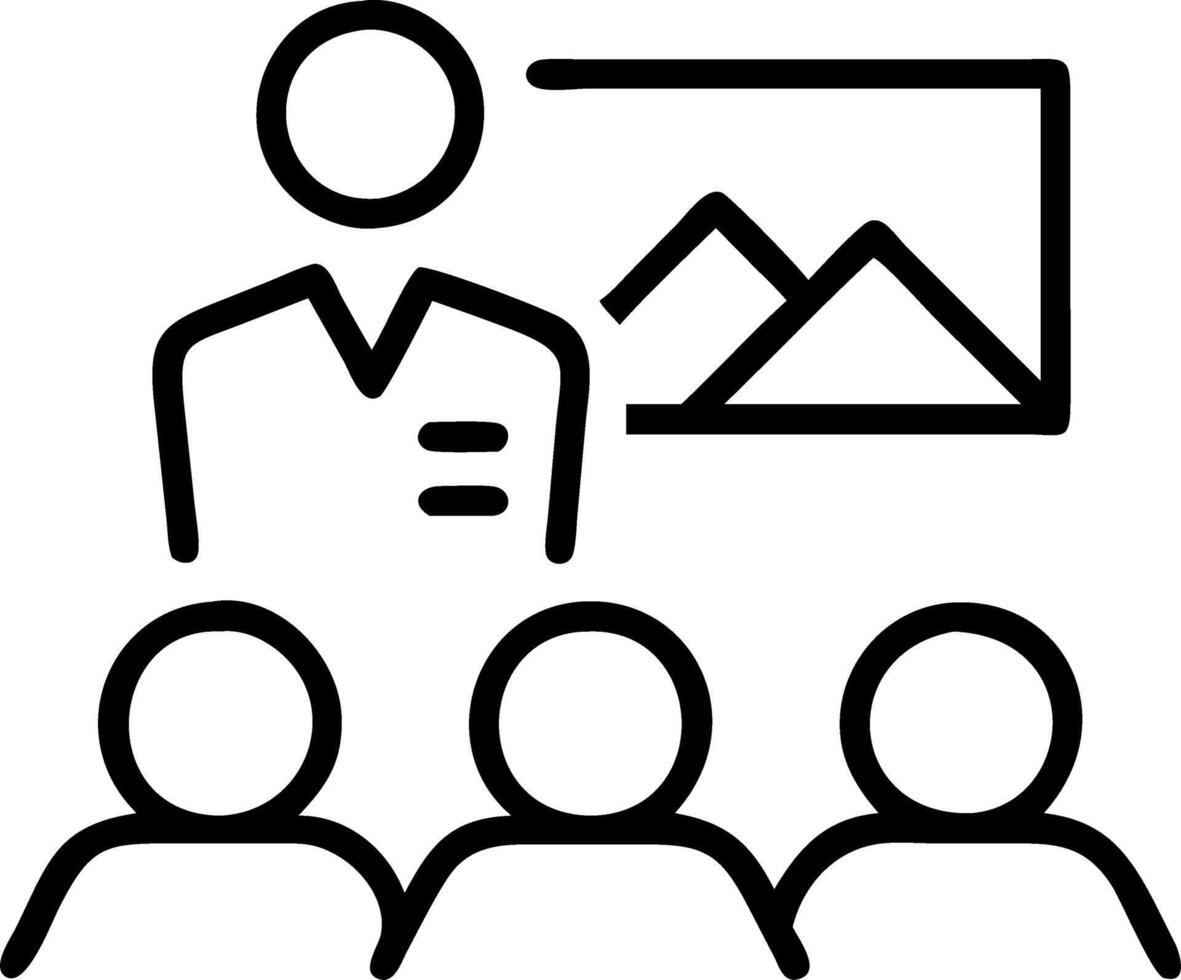 Business presentation in open air amphitheater with copy space Set A vector