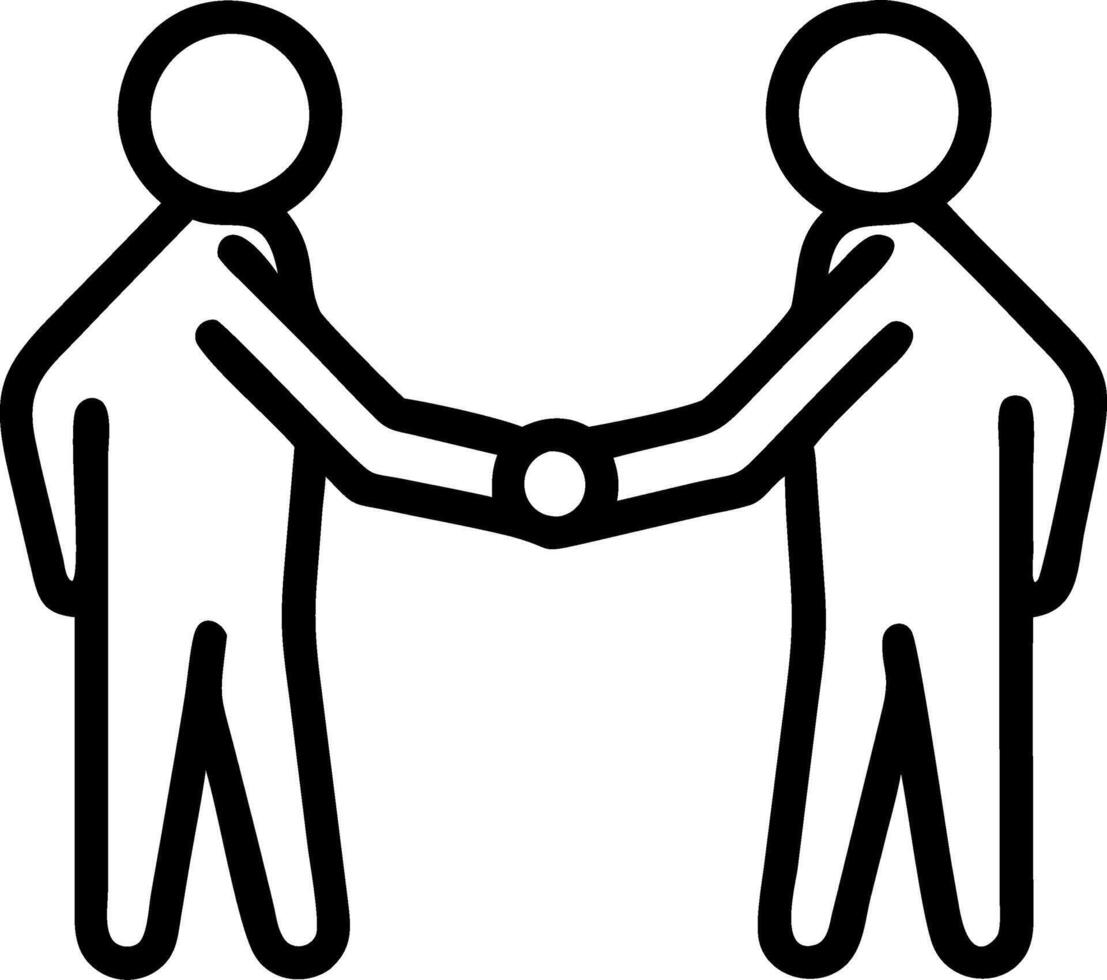 Business partners shaking hands over a successful deal Set A vector