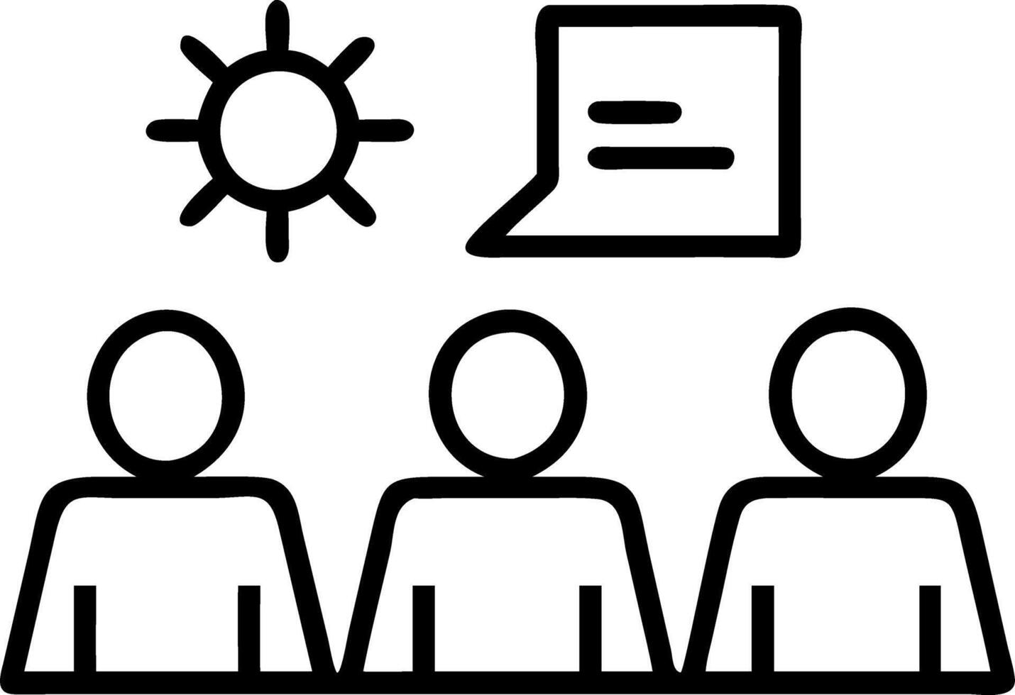 Business meeting with solar panels in background and copy space Set A vector