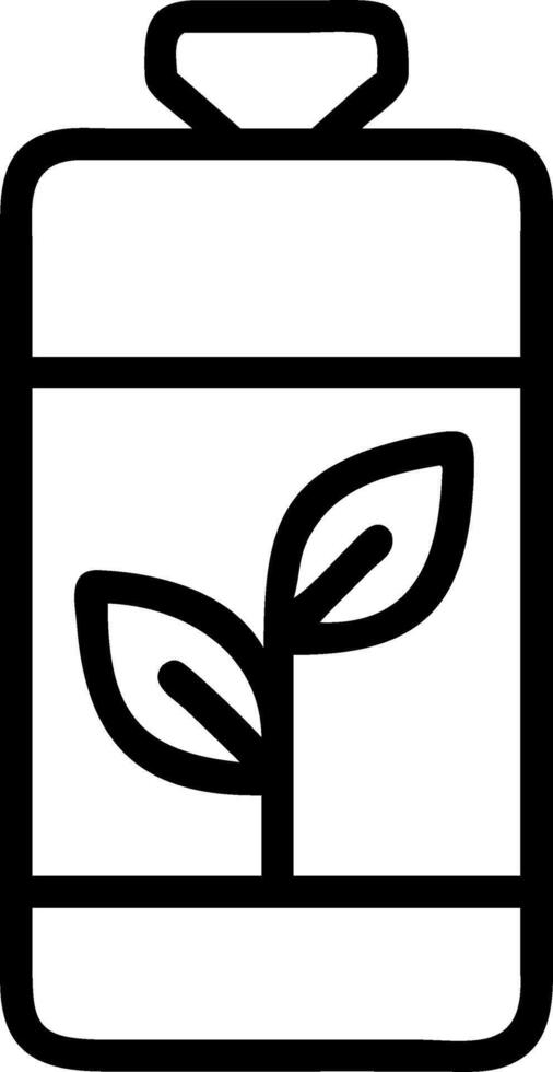 Battery with Green Leaf Symbol Set A vector