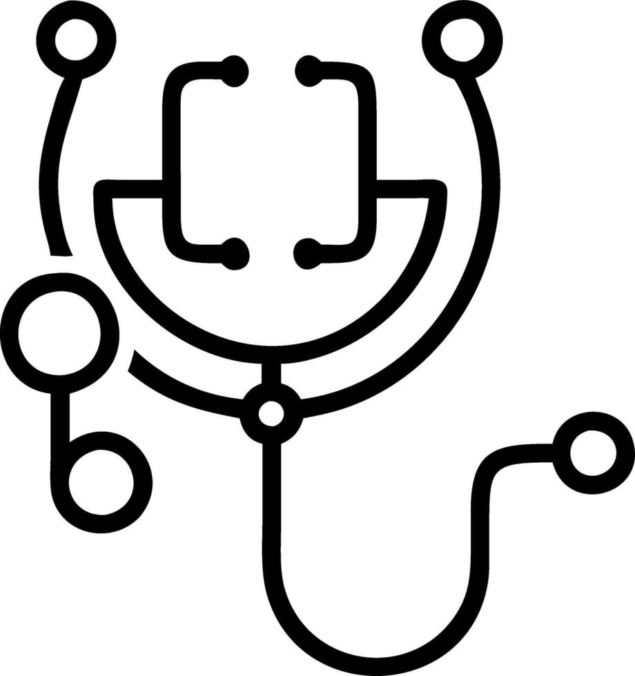 AI Enhanced Stethoscope vector