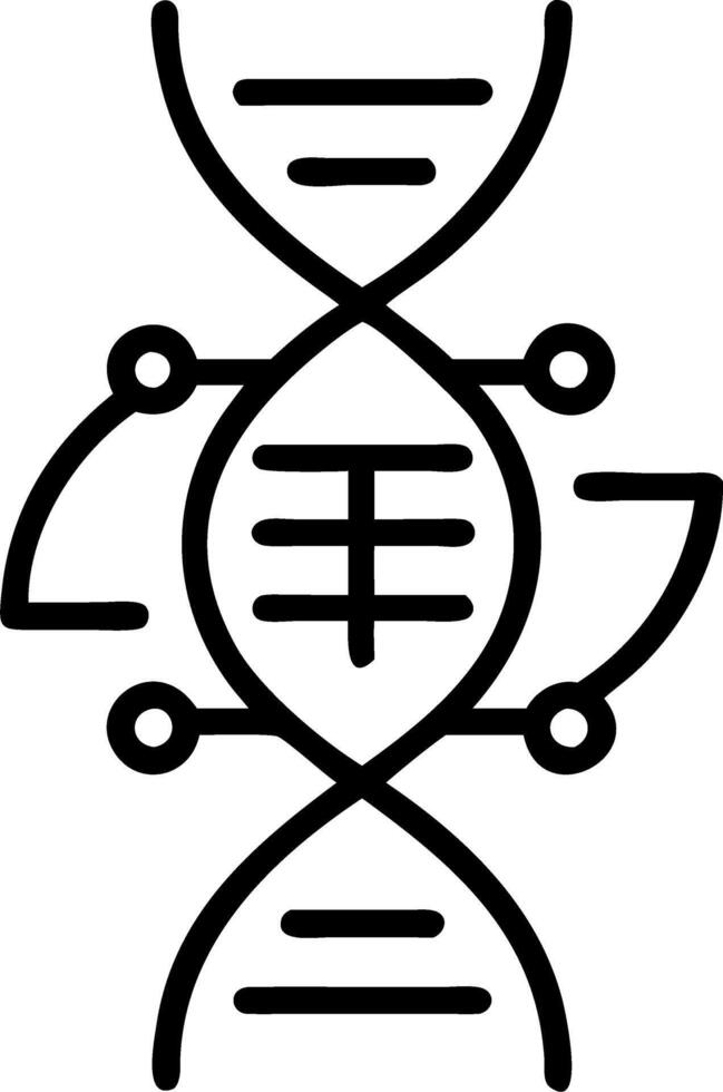 AI Driven DNA Analysis Set 2 vector