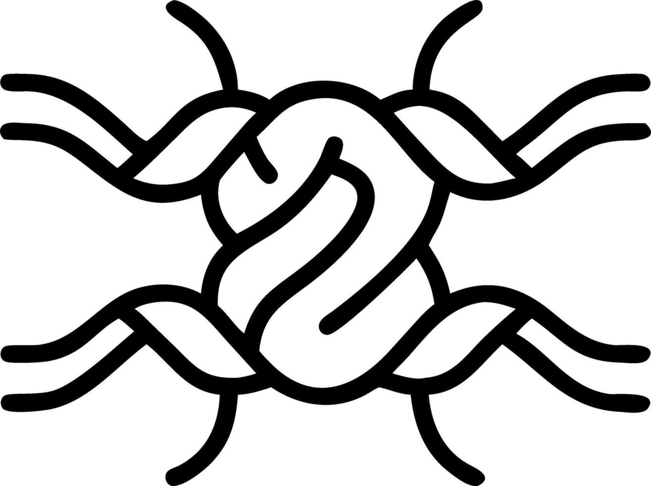 Abstract network of diverse threads weaving together with copy space Set A vector