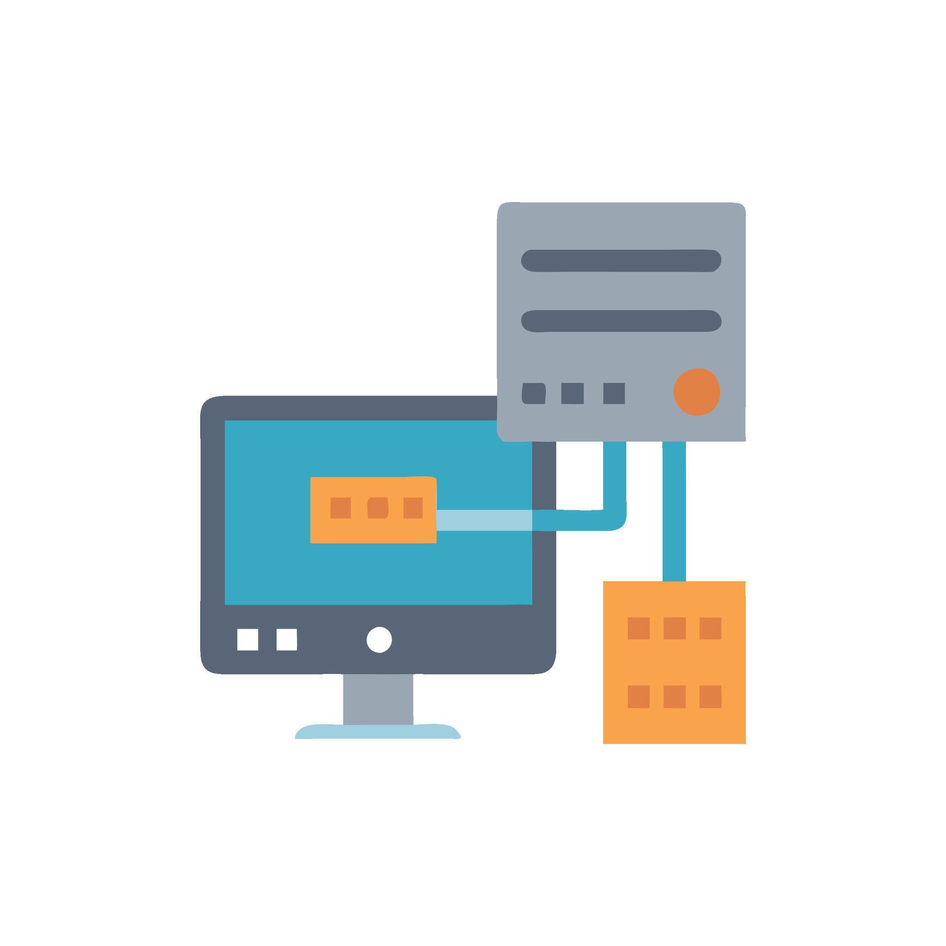 Comprehensive Virtual Machine Icon for Management 55485999 Vector Art ...