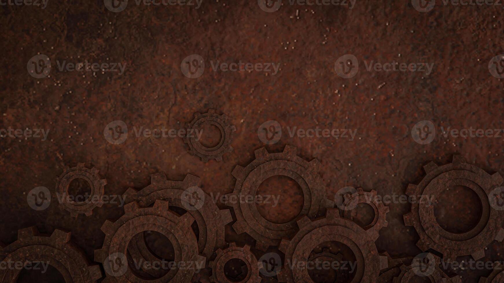 The Rusty Gear for engine or Background. photo
