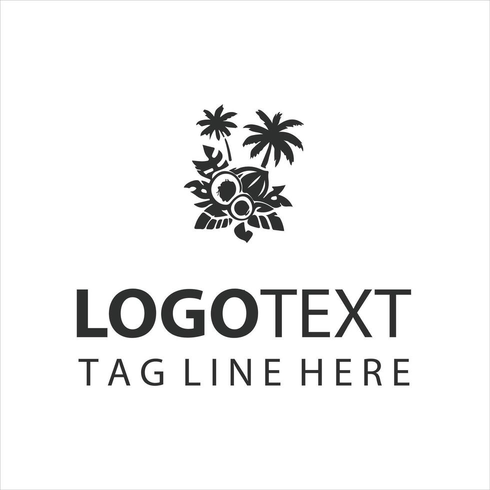 The Coconut Tree Logo vector