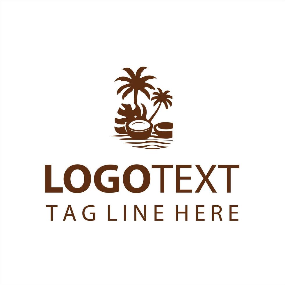 Tropical Essence Coconut Logo vector