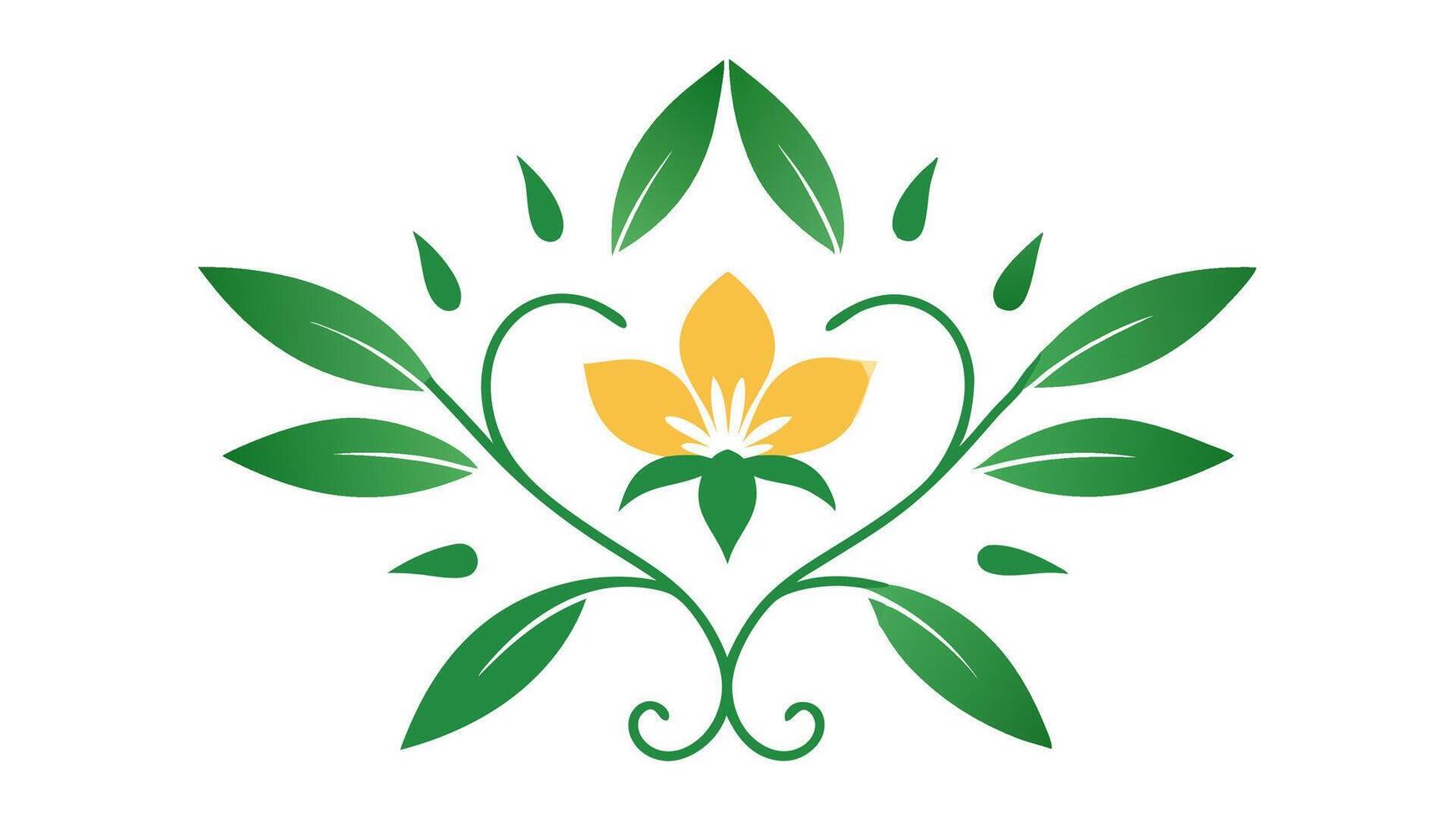Floral Heading Ornament Element Design for Elegant Creative Projects vector