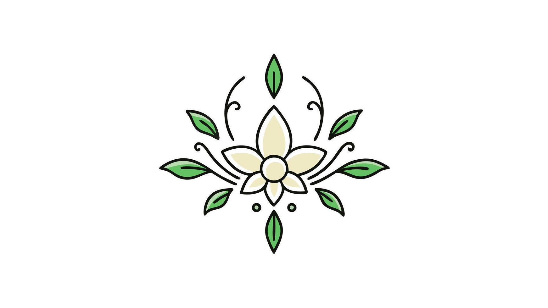 Beautiful Botanical Ornament Elements Headers and Decoration vector
