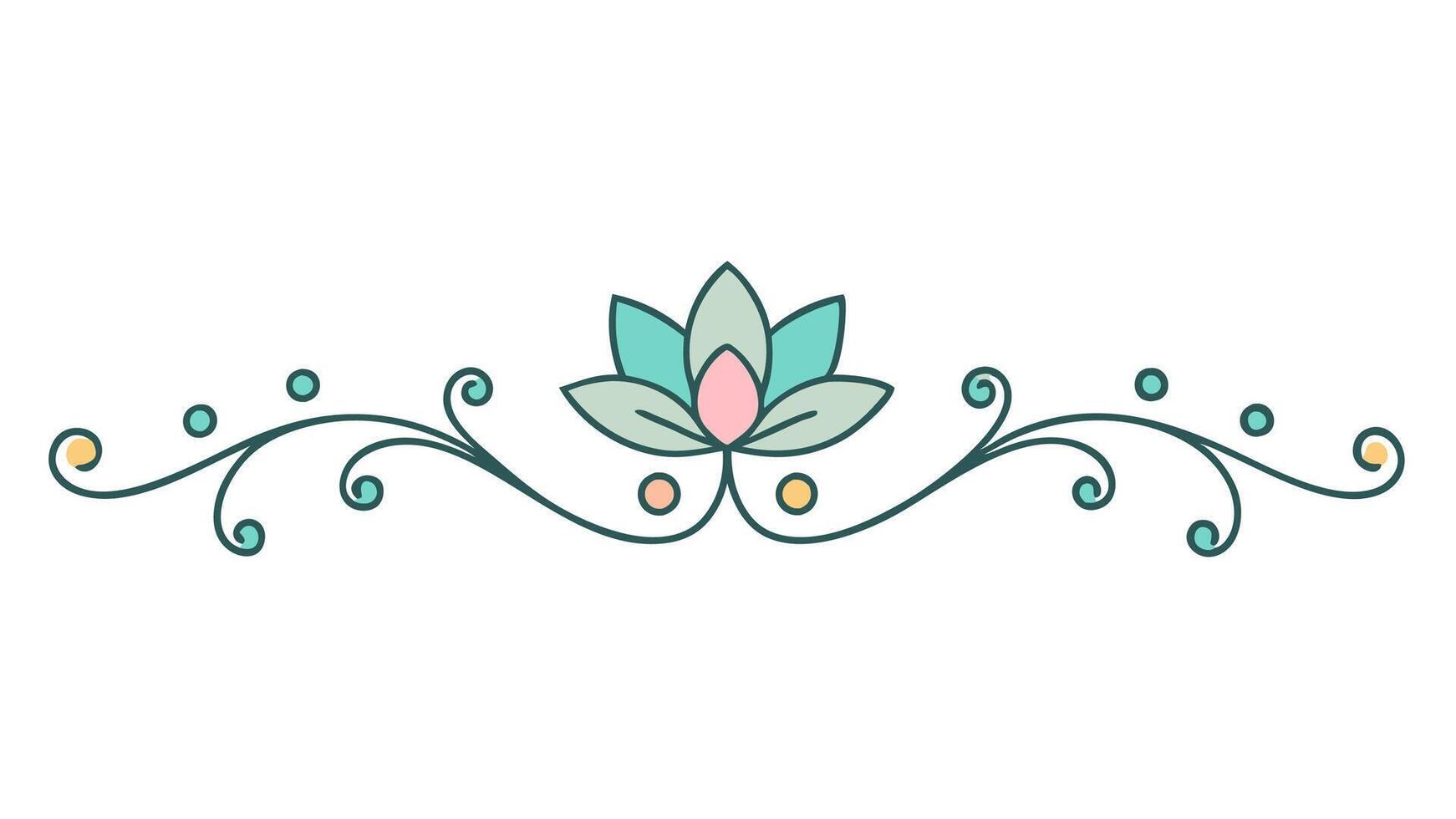 Elegant Floral Heading Creative Art and Graphic Use vector