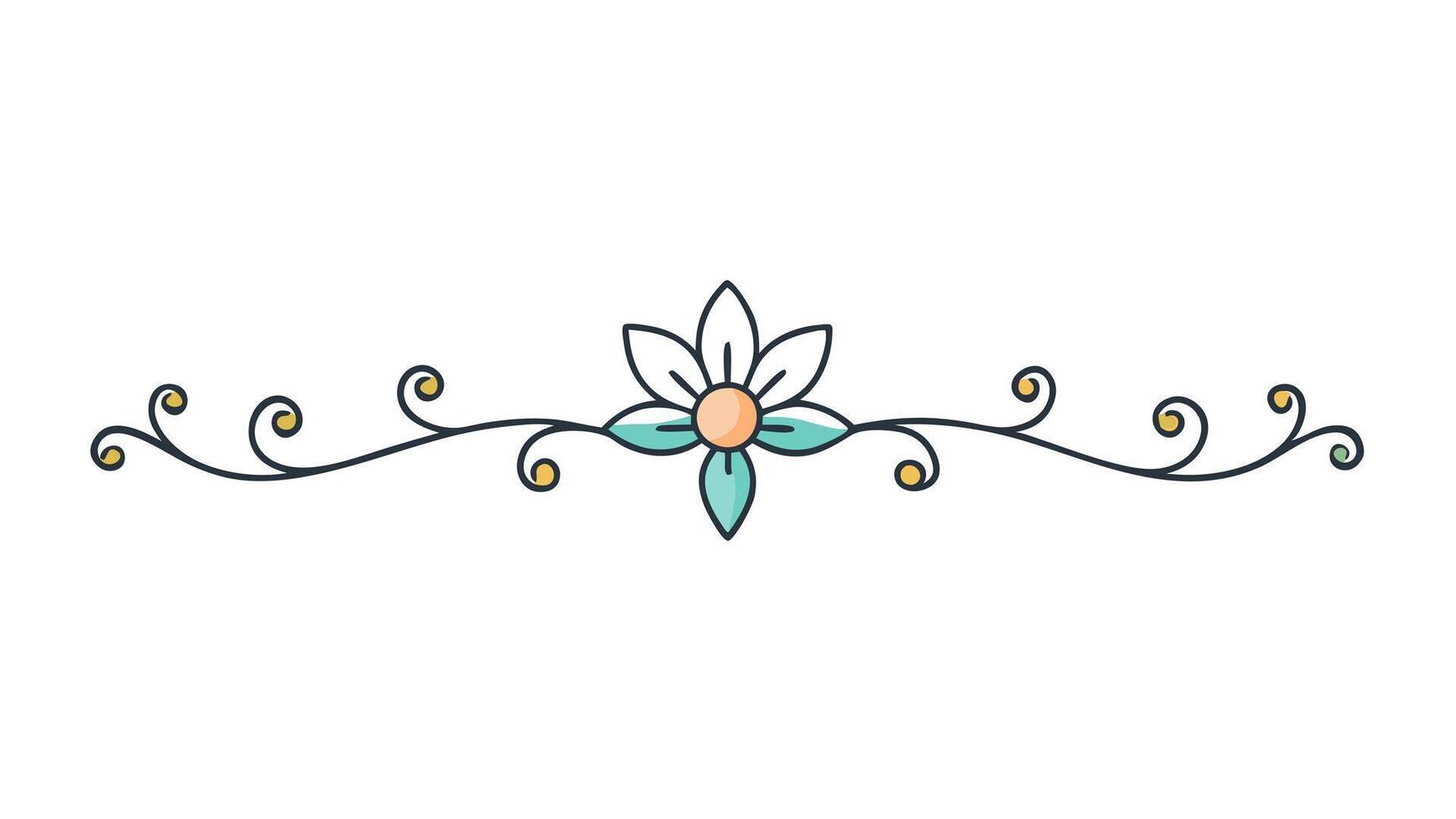 Elegant Floral Ornament for Decorative Designs vector